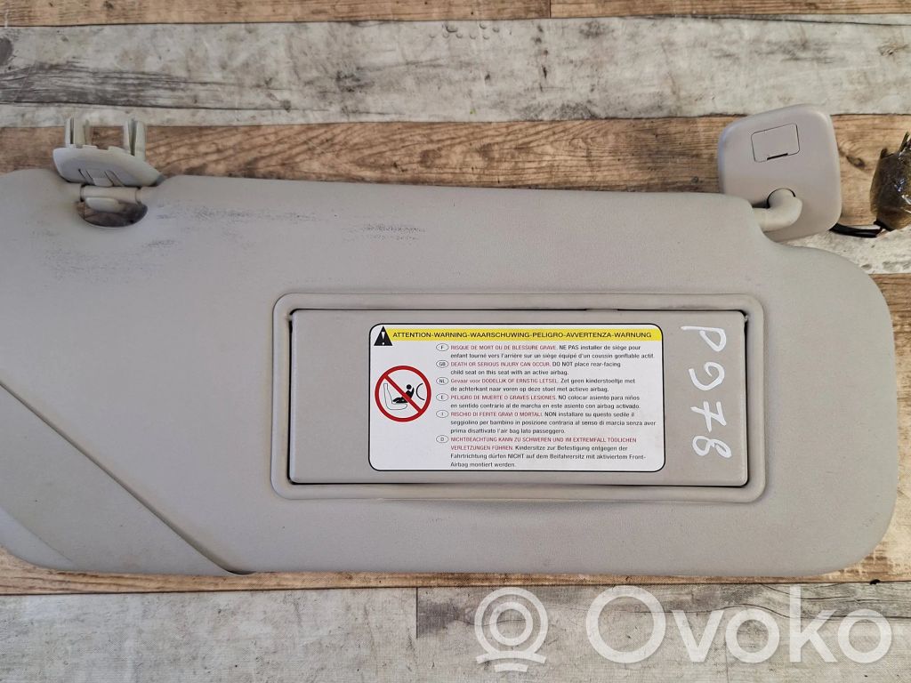 Peugeot 407 Sun visor 