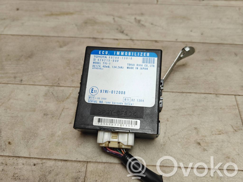Toyota Corolla Verso E121 Immobilizer control unit/module 