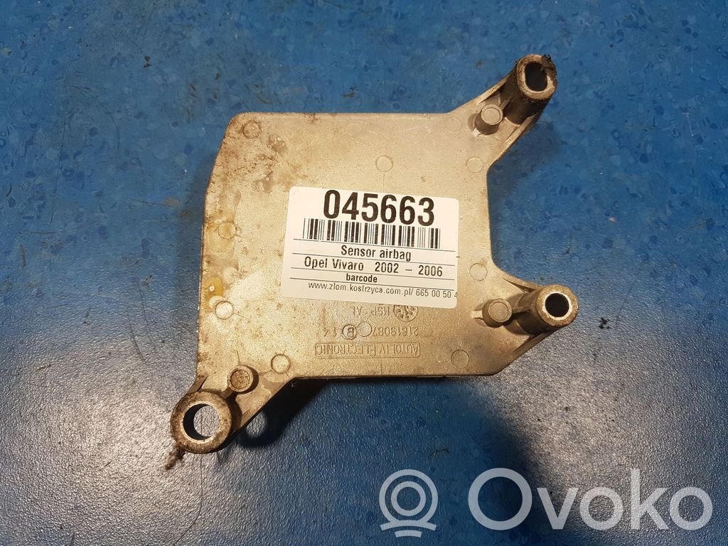 Opel Vivaro Sensore d’urto/d'impatto apertura airbag 