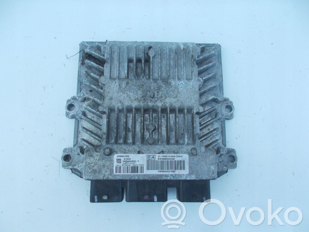 Engine control unit/module   9660300280,5WS40285CT