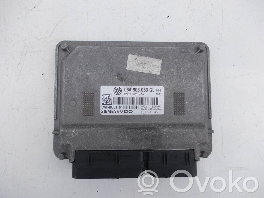 Engine control unit/module   06A906033GL,5WP40361