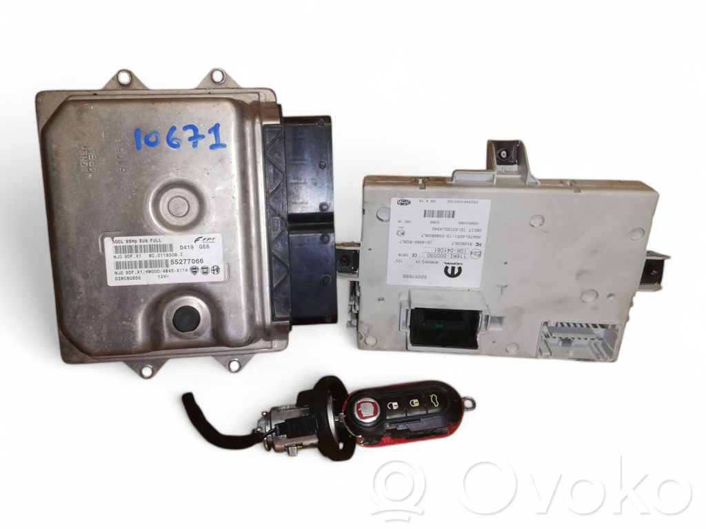 Fiat 500L Engine ECU kit and lock set 