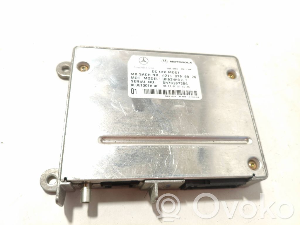 Mercedes-Benz E W211 Bluetooth control unit module 