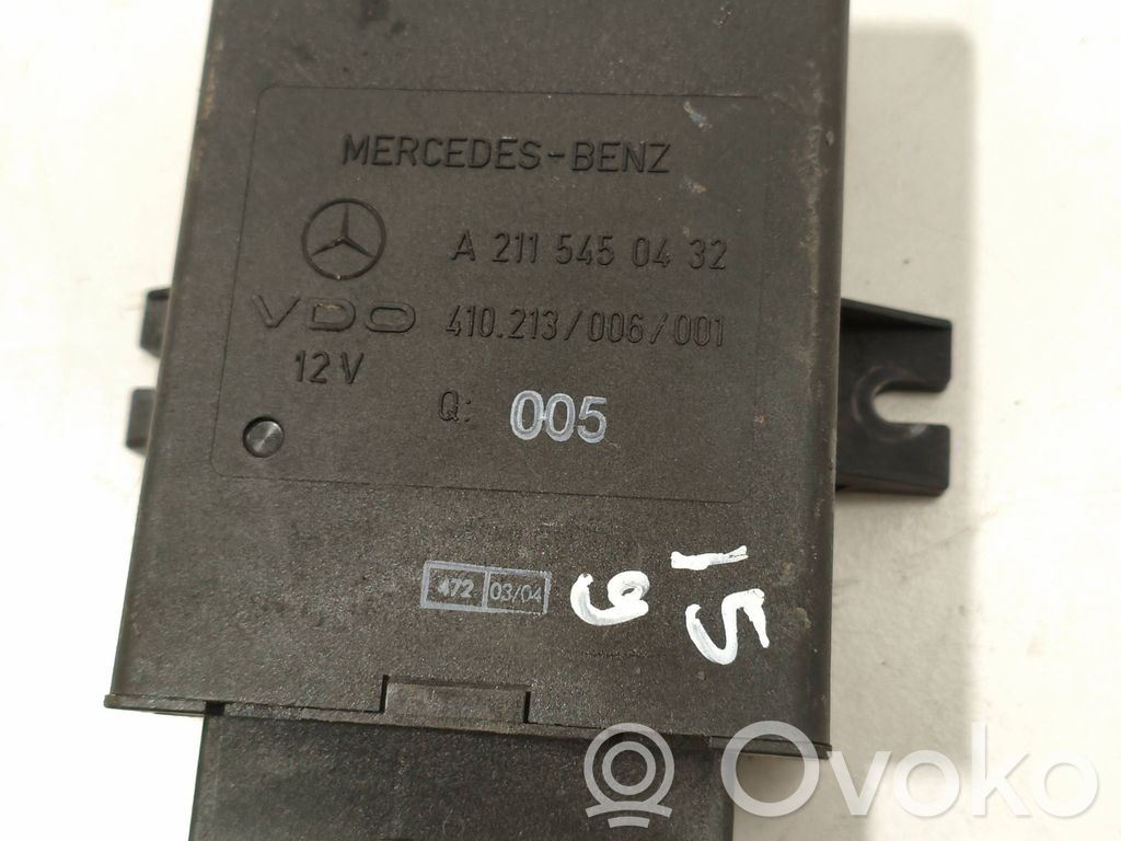 Mercedes-Benz E W211 Air suspension control unit module (rear) 