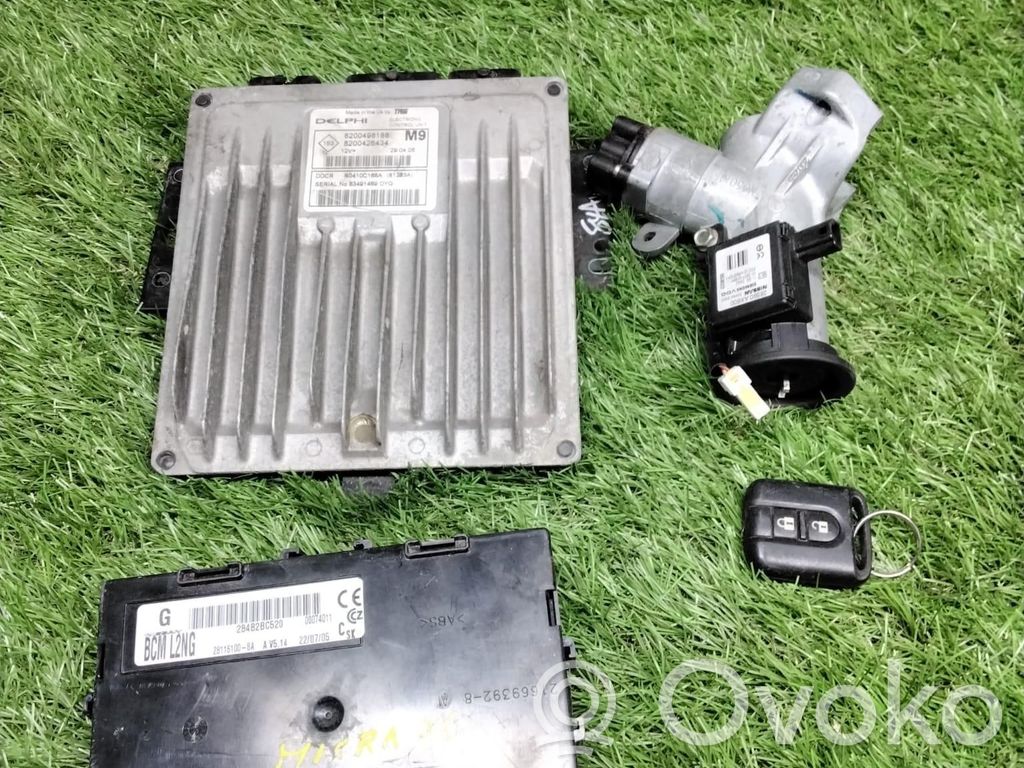 Nissan Micra Komputer / Sterownik ECU i komplet kluczy 