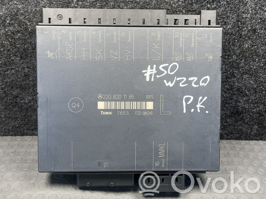 Mercedes-Benz S W220 Module de commande de siège 