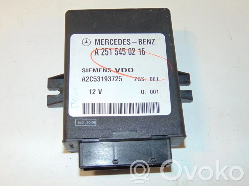Mercedes-Benz R W251 Module de commande suspension 