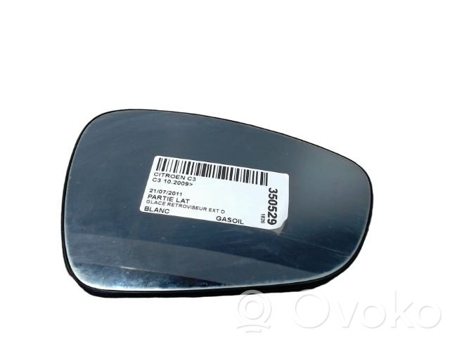 Citroen C3 Sticlă oglindă laterală 