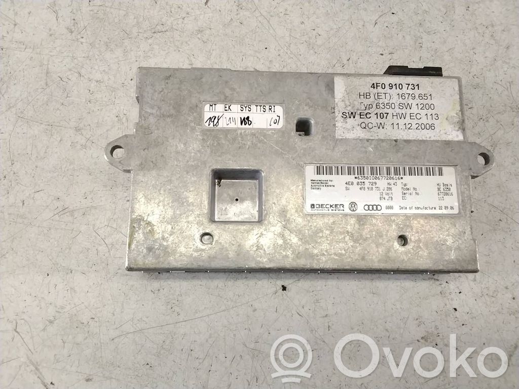 Audi A6 S6 C6 4F MMI control unit 