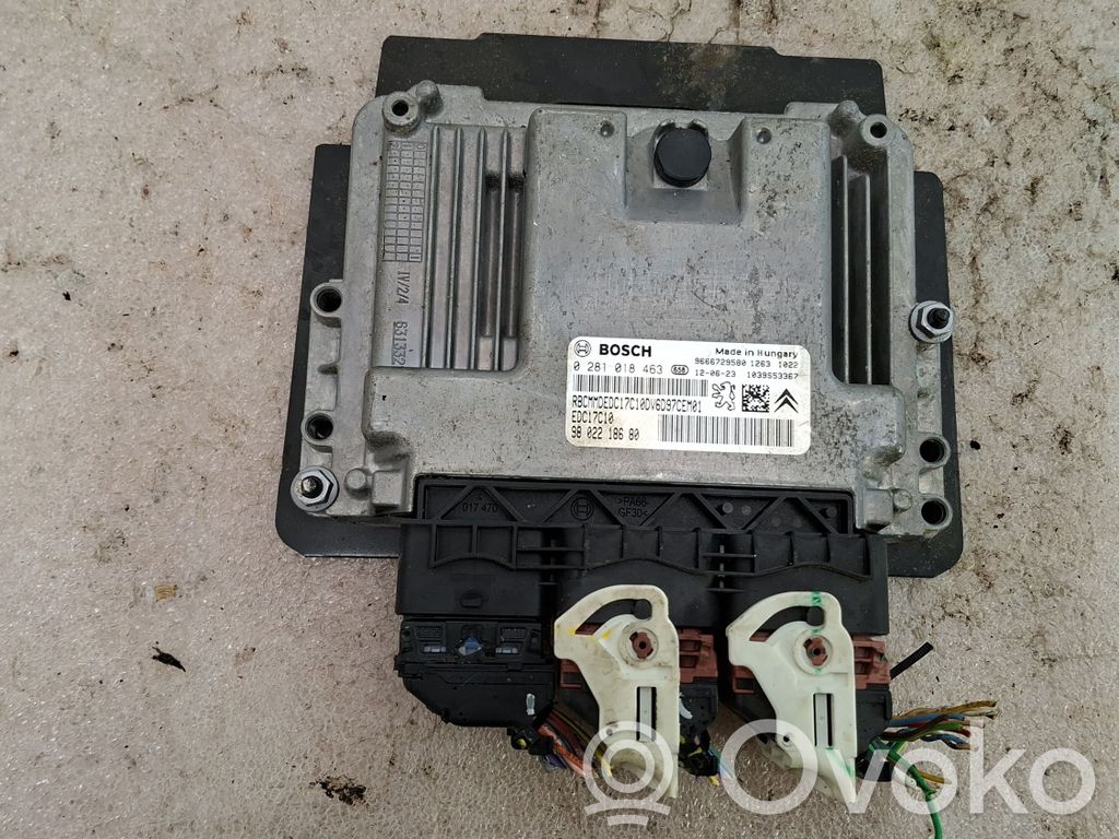 Engine control unit/module   9666729580,0281018463,9802218680