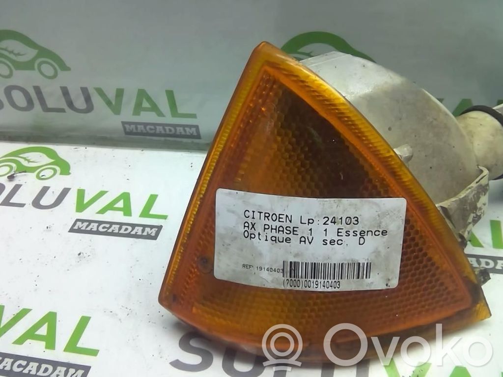 Citroen AX Front fender indicator light 