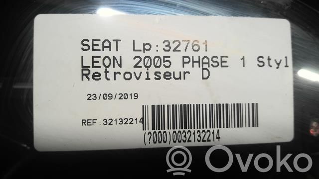 Seat Leon (1P) Specchietto retrovisore elettrico portiera anteriore