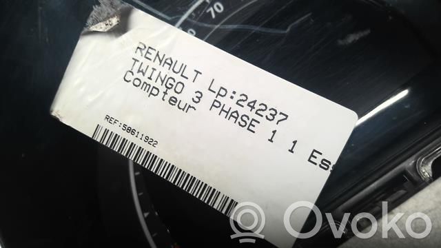 Renault Twingo III Tachimetro (quadro strumenti)