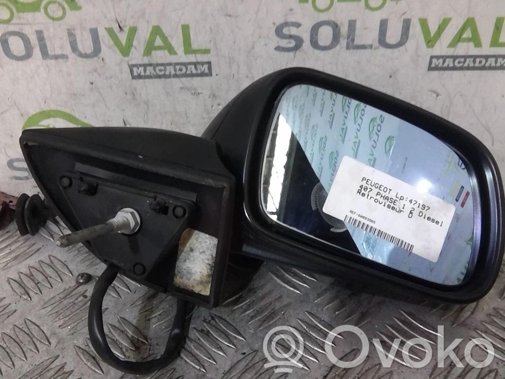 Peugeot 407 Specchietto retrovisore elettrico portiera anteriore 