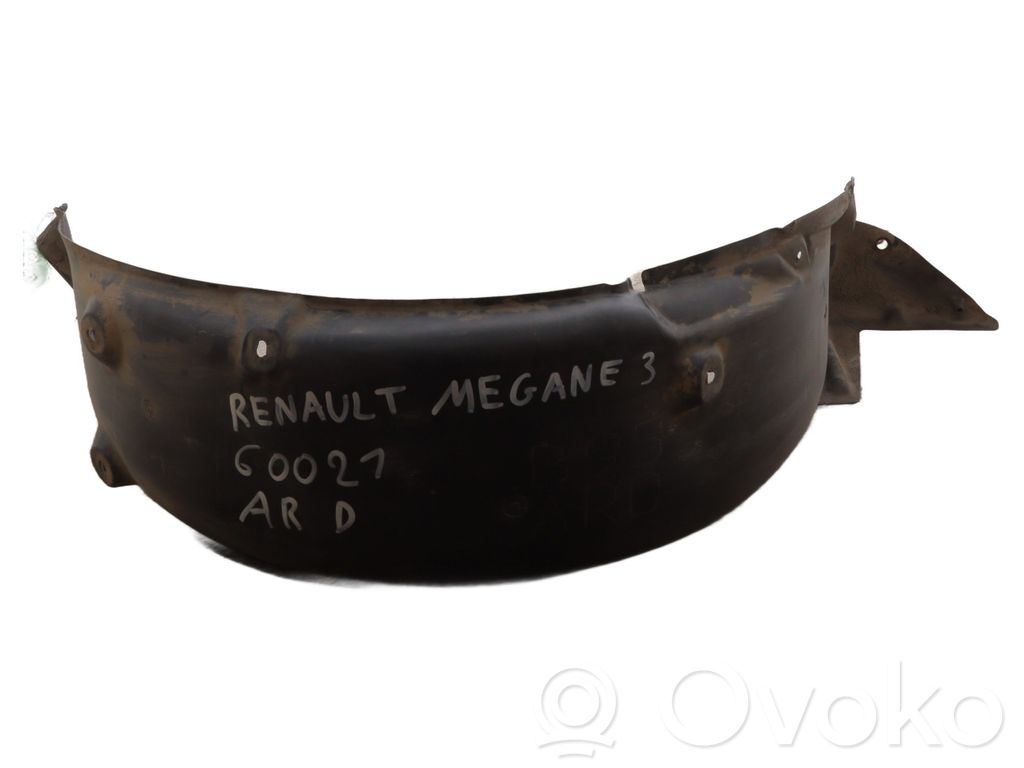 Renault Megane III Rivestimento paraspruzzi parafango posteriore 