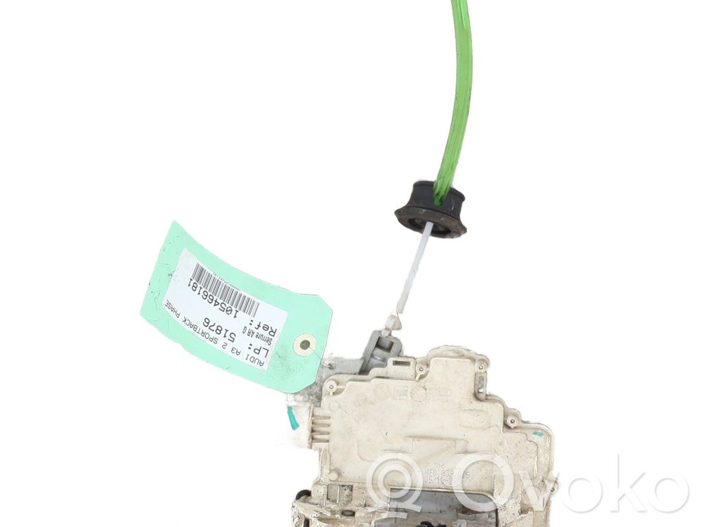 Audi A3 S3 A3 Sportback 8P Serratura portiera posteriore 