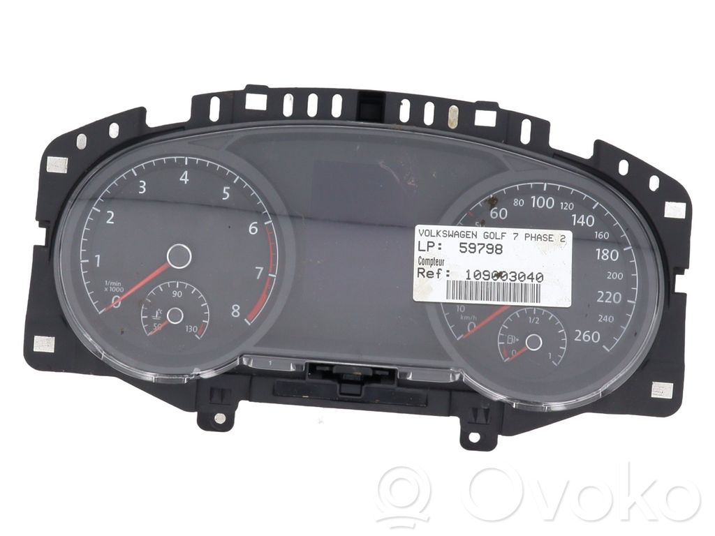 Volkswagen Golf VII Tachimetro (quadro strumenti) 