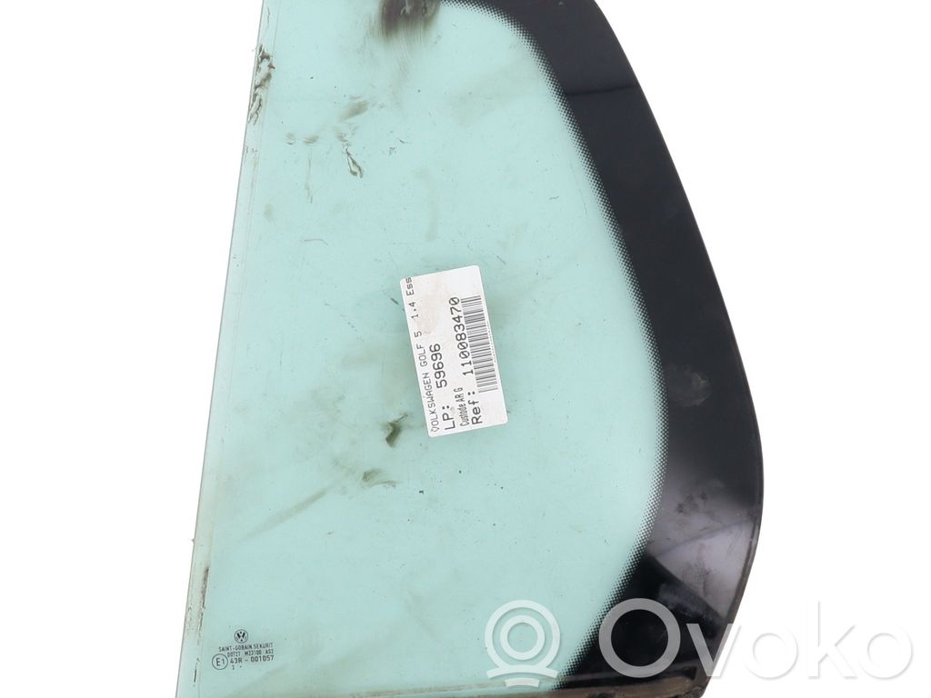 Volkswagen Golf V Rear vent window glass 