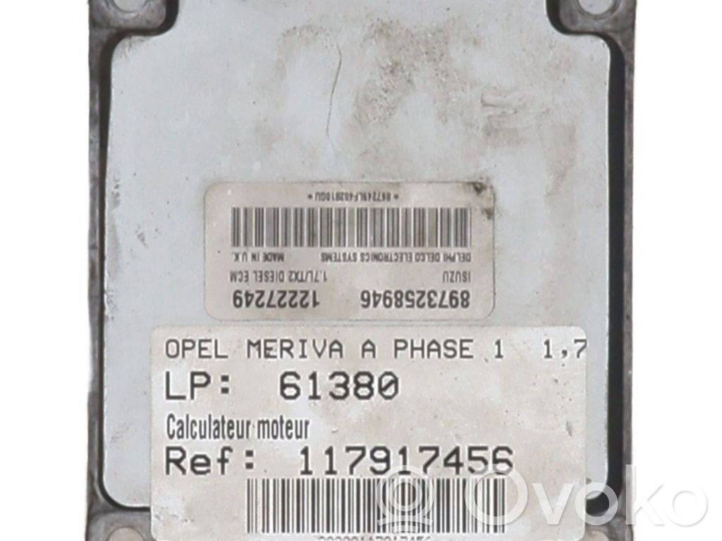 Opel Meriva A Engine control unit/module 