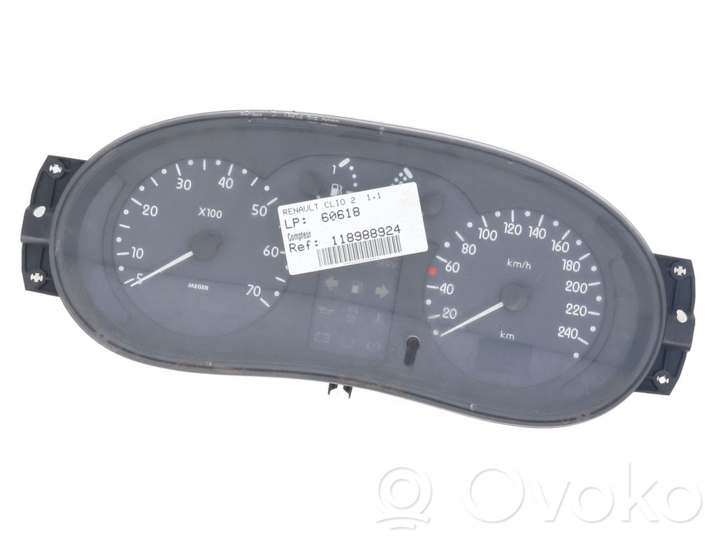 Renault Clio II Tachimetro (quadro strumenti)