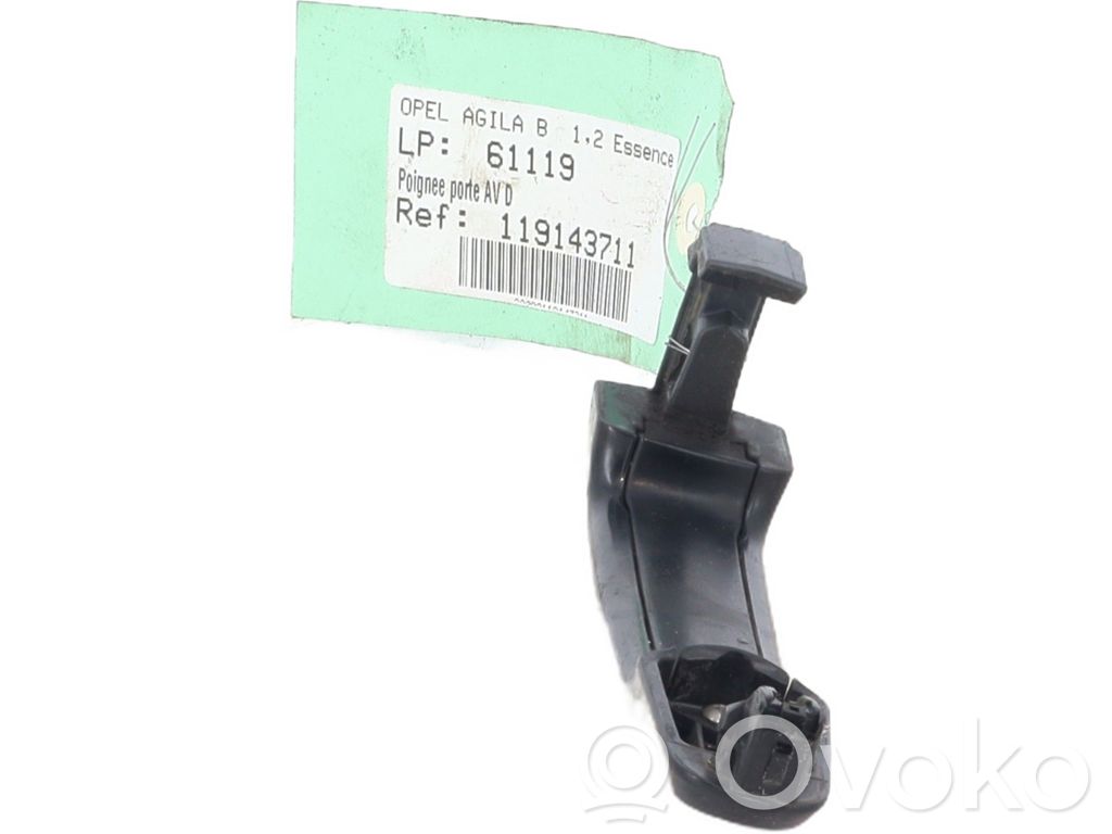 Opel Agila B Manecilla externa puerta delantera 