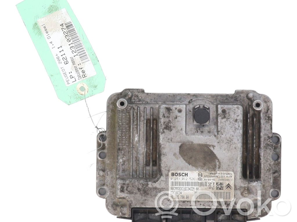 Peugeot 206+ Engine control unit/module 