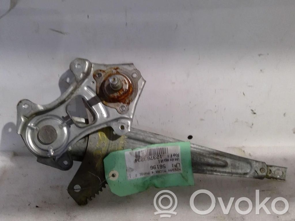 Regulador manual de la ventanilla trasera   827211HB5A