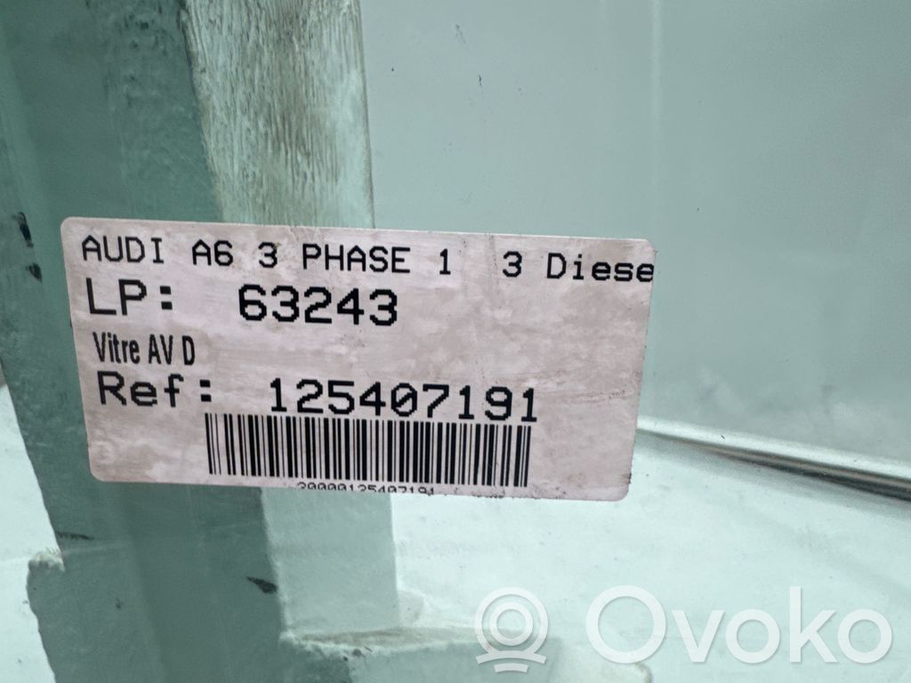 Audi A6 S6 C6 4F Vetro del finestrino della portiera anteriore - quattro porte