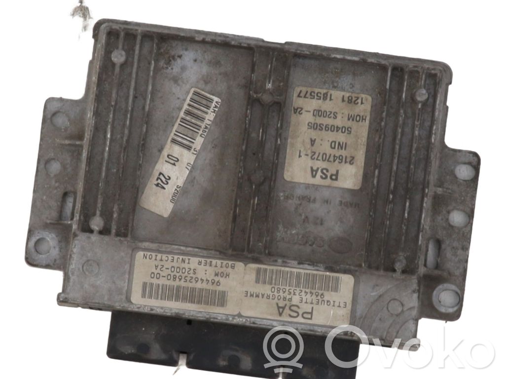 Peugeot 206 Unidad de control/módulo del motor