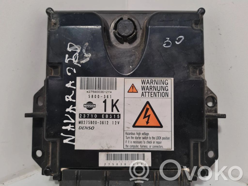 Nissan Navara D40 Engine control unit/module 