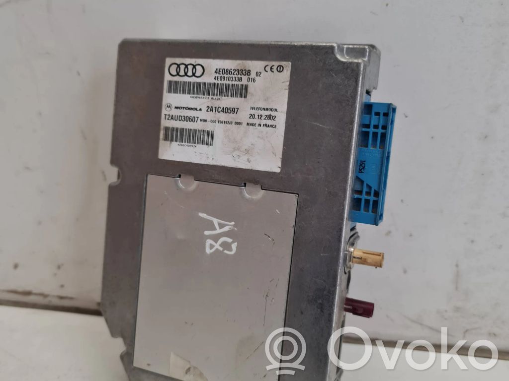 Unidad de control/módulo del teléfono   4E0862333B,4E0910333B,2A1C40597,T2AUD30607