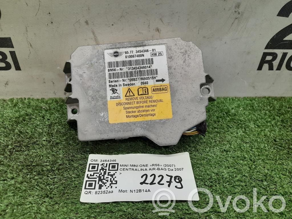Mini One - Cooper Coupe R56 Airbag control unit/module 