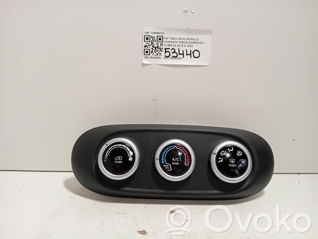 Fiat 500X Panel klimatyzacji 