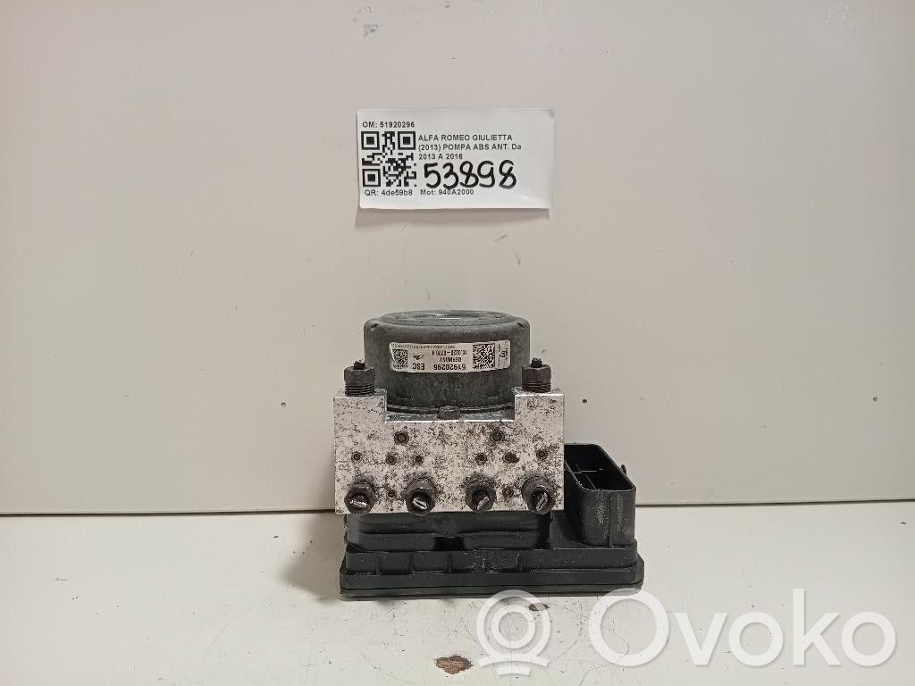 Alfa Romeo Giulietta ABS vadības bloks 