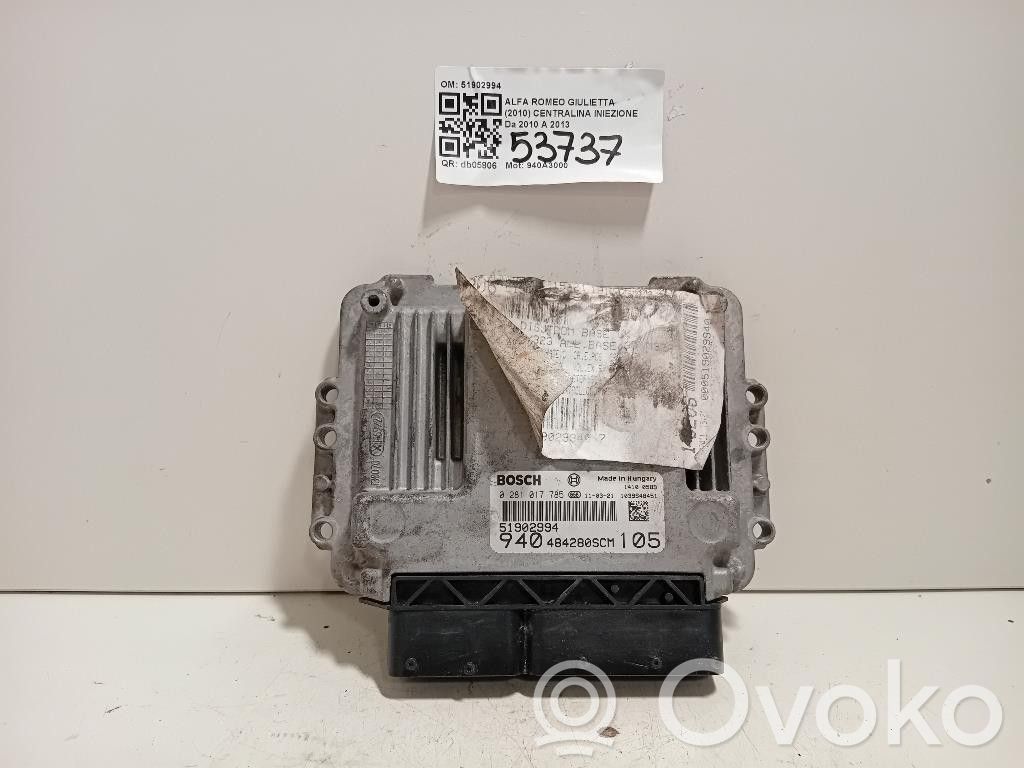 Alfa Romeo Giulietta Injection control unit/module 