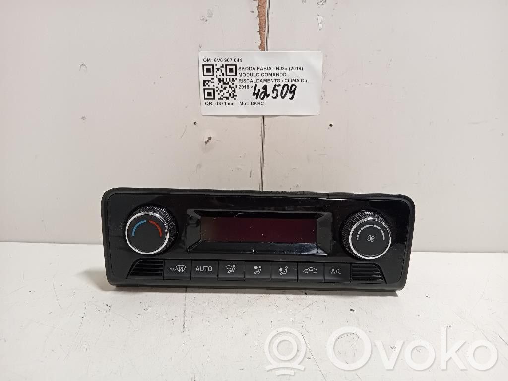 Skoda Fabia Mk3 (NJ) Centralina del climatizzatore 