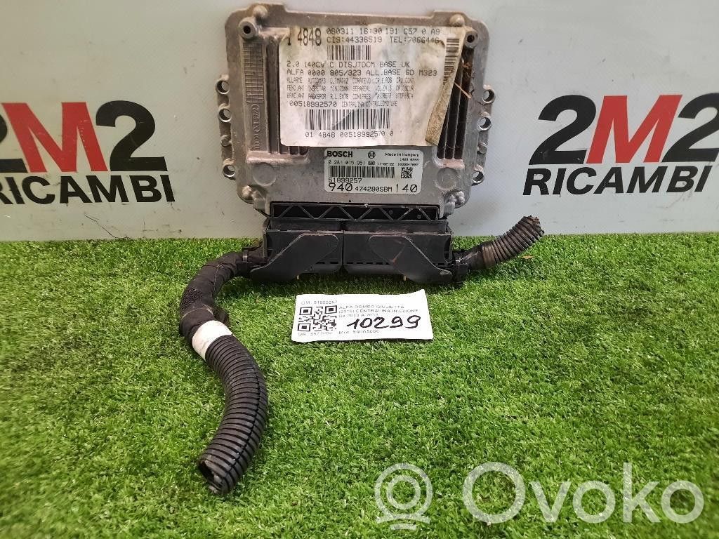 Alfa Romeo Giulietta Injection control unit/module 