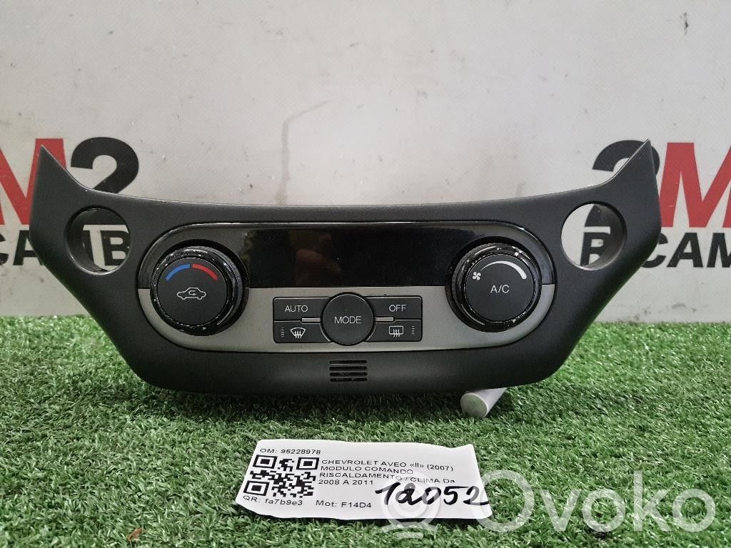 Chevrolet Aveo Climate control unit 
