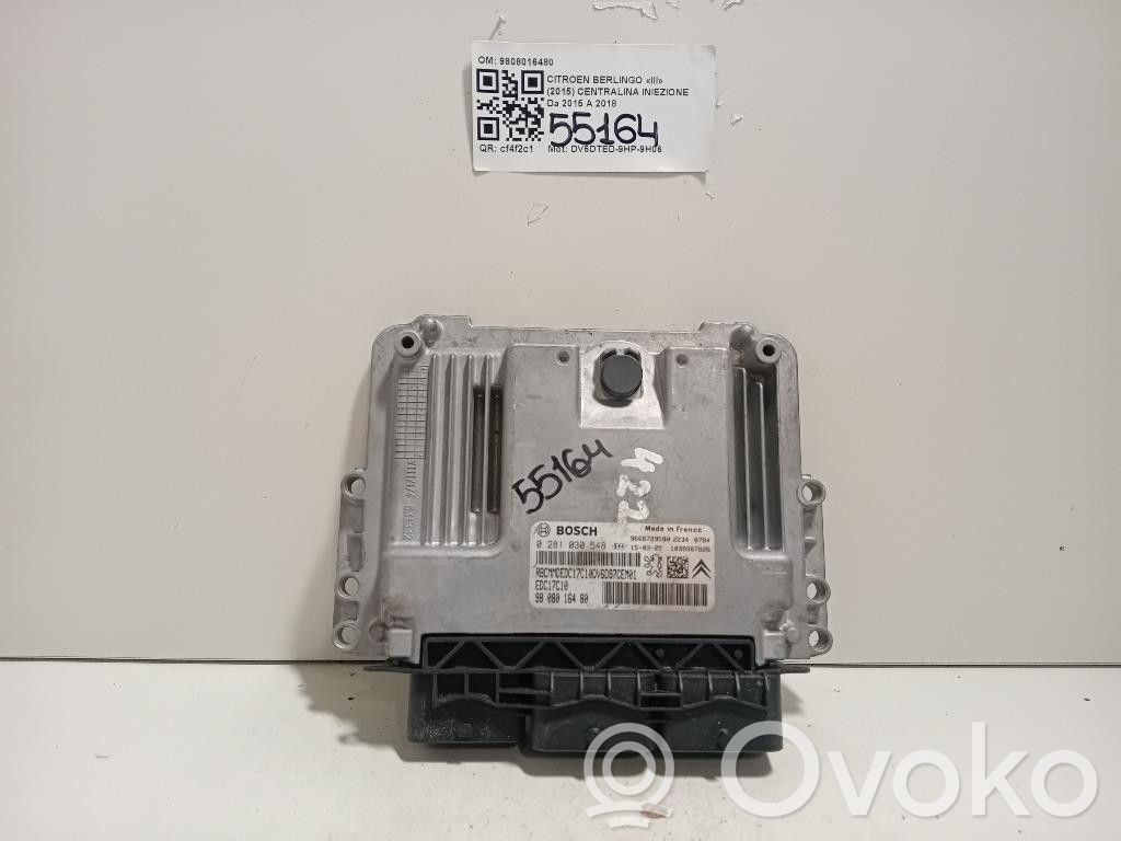 Unité de commande / module d'injection   9808016480,0281030548,9808016480,DV6DTED9HP9H06