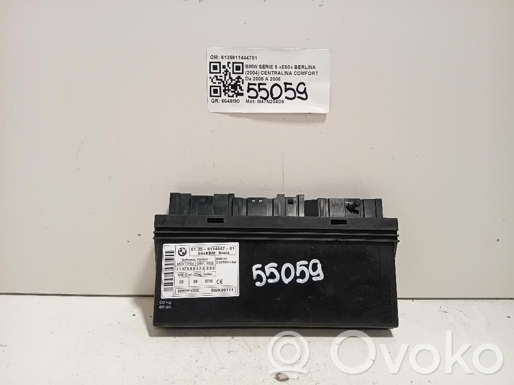 BMW 5 E60 E61 Modul de control caroserie central 