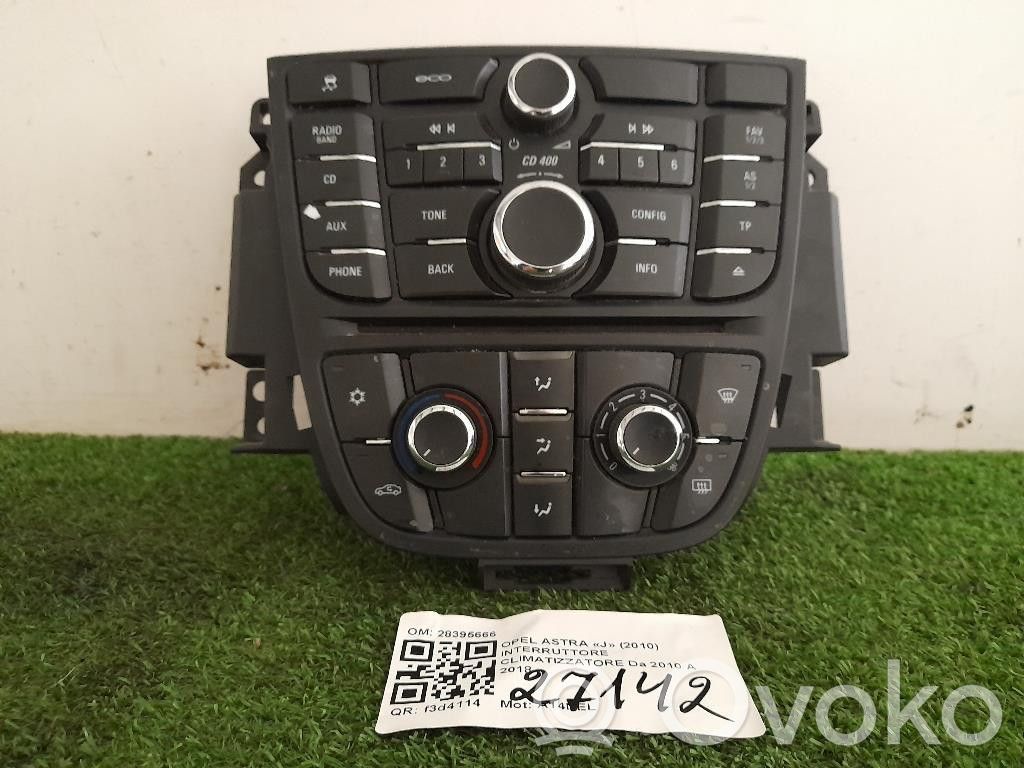 Opel Astra J Unitate control climatizare 