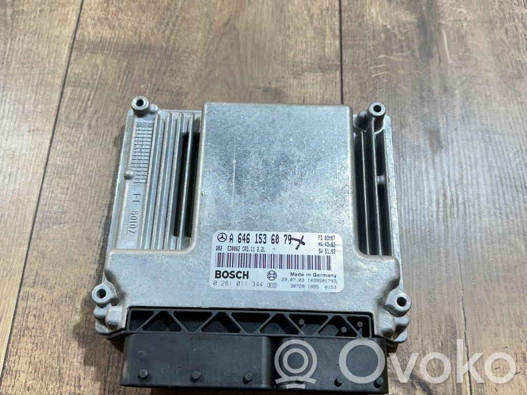 Engine control unit/module   A6461536079,0281011344,1039S01793
