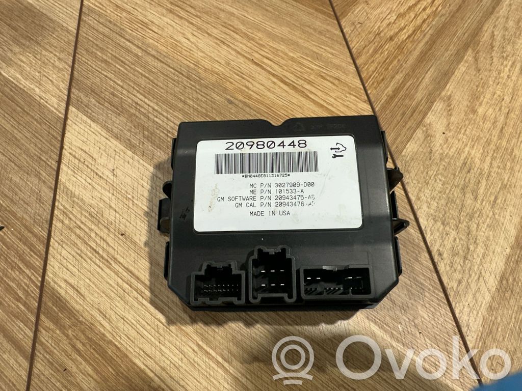 Opel Insignia A Tailgate/trunk control unit/module 
