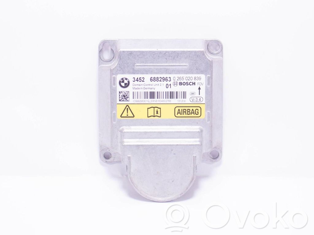 BMW 5 F10 F11 Unitate/modul de comandă airbaguri 
