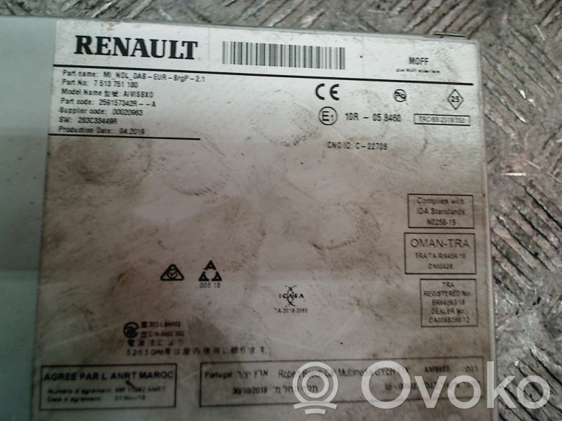 Renault Clio V Unitate principală radio/CD/DVD/GPS 