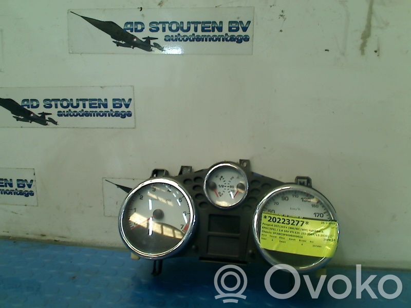 Peugeot 207 Vitezometru (grup de instrumente) 