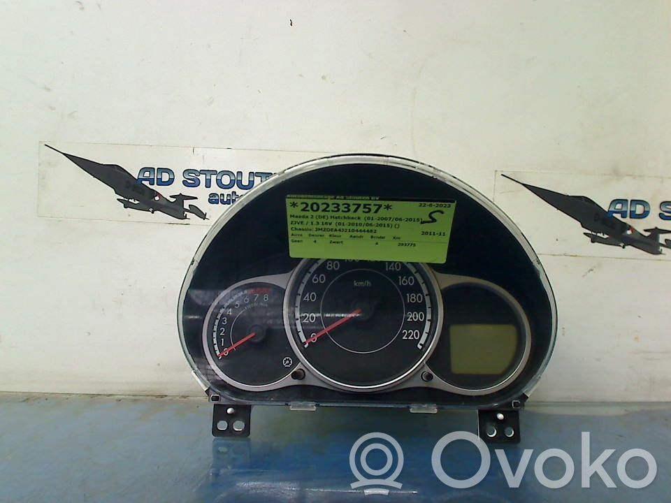 Mazda 2 Spidometrs (instrumentu panelī) 