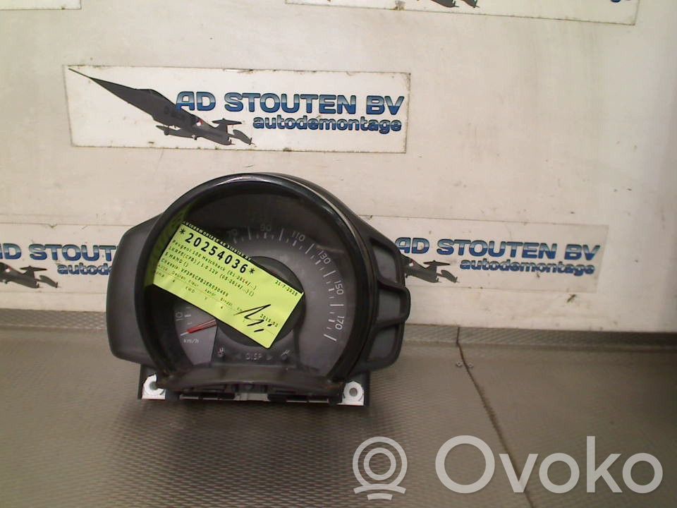 Peugeot 108 Vitezometru (grup de instrumente) 