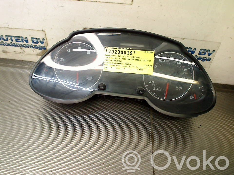 Audi Q5 SQ5 8R Geschwindigkeitsmesser Cockpit 