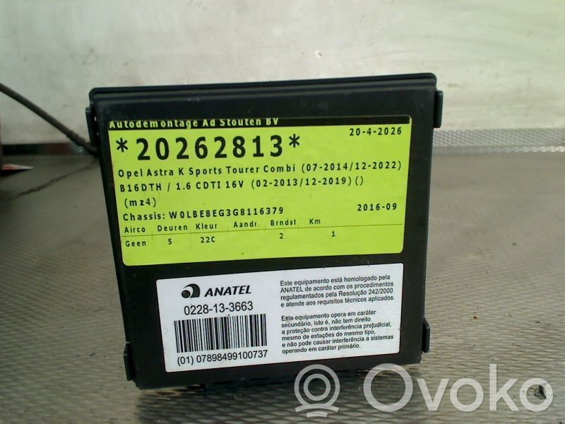 Opel Astra K Alte unități/module de control 